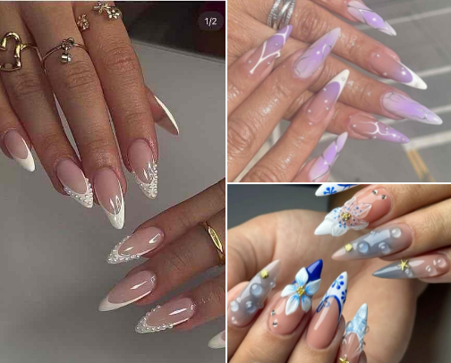 need some nail inspo? heres the most trending designs atm💅🌸 cover photo collage