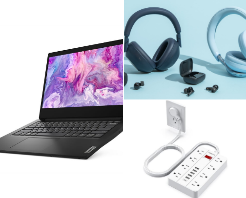 College necessities cover photo collage