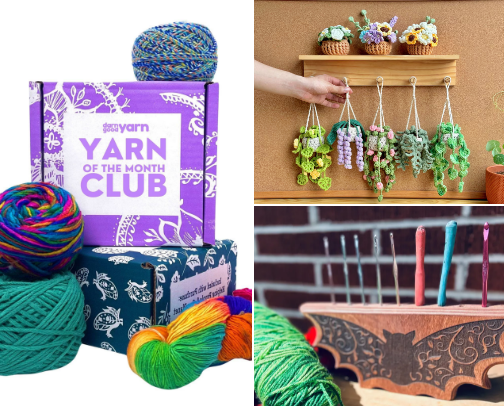 Knitting & Crotchet Tools of Craft cover photo collage