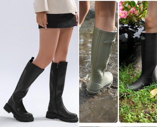 Wide Calves + Wide Feet Shoes cover photo collage