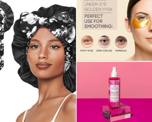 Hair and Beauty Products cover photo collage