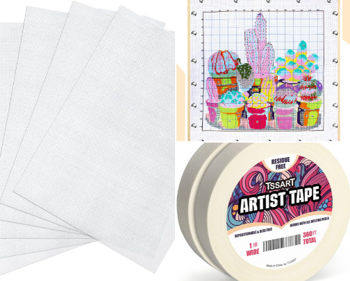 What I Bought to Start Needlepoint cover photo collage