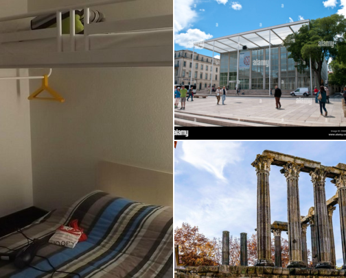 Roman Sights, Quiet Walks & Easy French Days Nimes, France cover photo collage