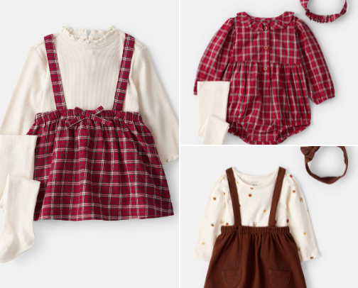 Baby/Toddler Girl Holiday Outfits cover photo collage