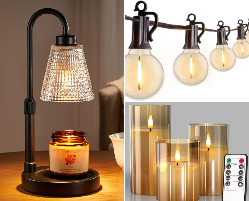 Cozy home vibes cover photo collage