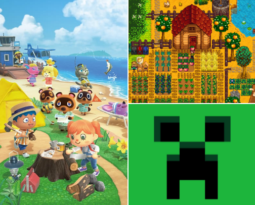My top 12 comfort games that you’ll hopefully enjoy too! cover photo collage