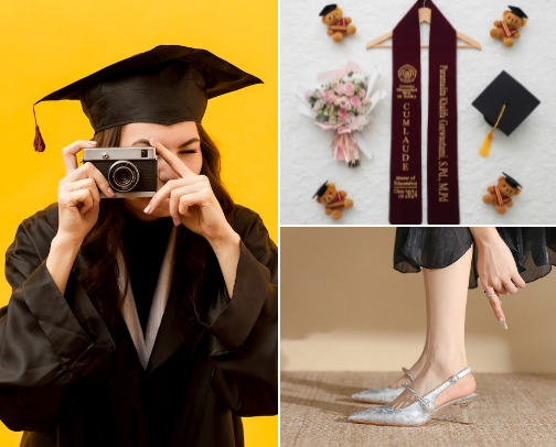 Graduation Day Essentials Under Rp1 Million 🎓 cover photo collage