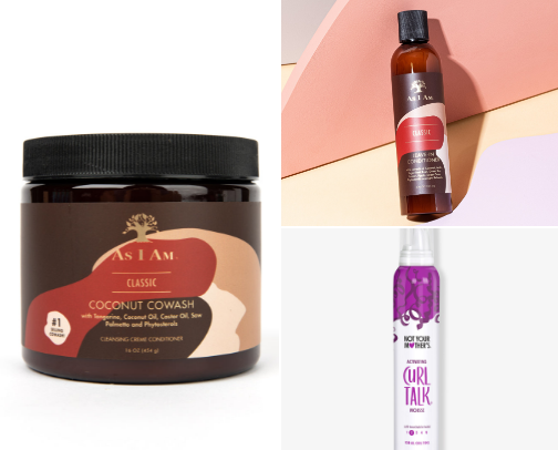 Curly girl routine cover photo collage