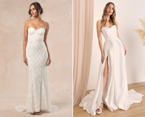 Perfect Wedding Dress from Lulus for Your Very Special Day 💞 cover photo collage