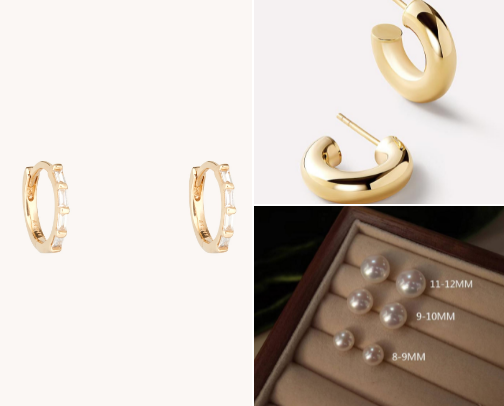 Pinterest Girl Earrings cover photo collage