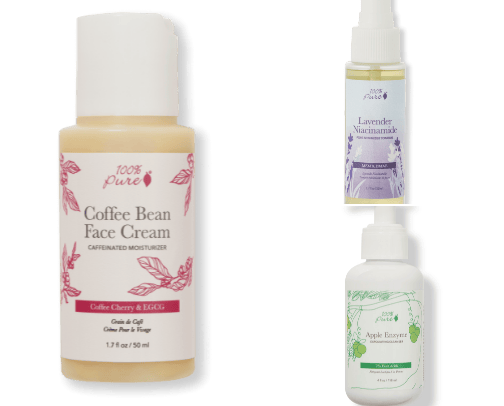 100% pure cosmetics cover photo collage