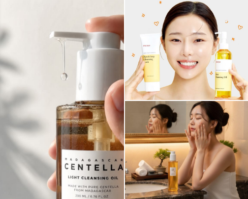 Best Korean Cleansing Oils ✨ Melt Away Makeup Without Stripping Your Skin cover photo collage