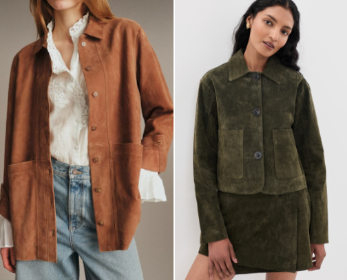 Suede Jackets for Fall cover photo collage
