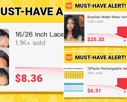 Temu Deals I have found on temu cover photo collage