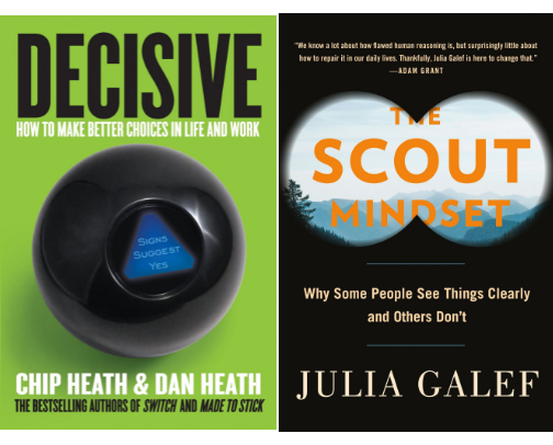 20 Books to Think Clearly & Make Better Decisions cover photo collage