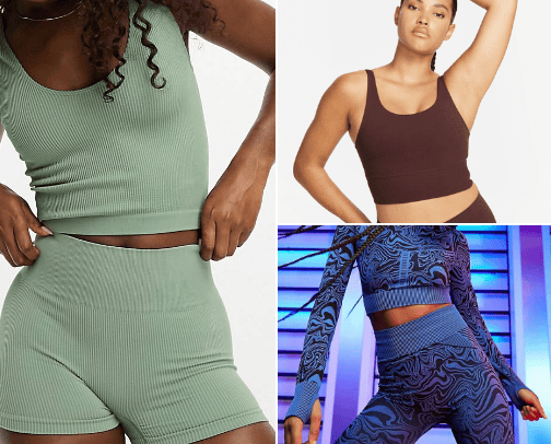 Gym clothes cover photo collage