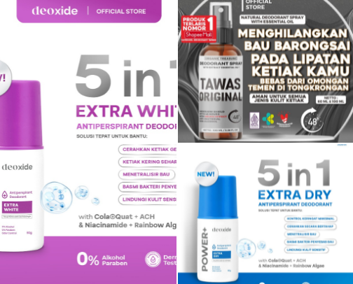 Deodorant cover photo collage