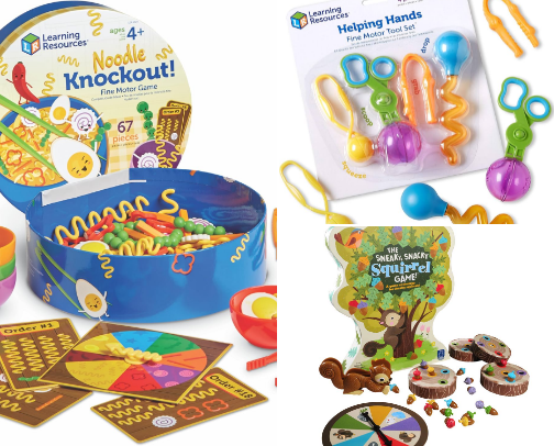 Preschool resources that build fine motor skills cover photo collage