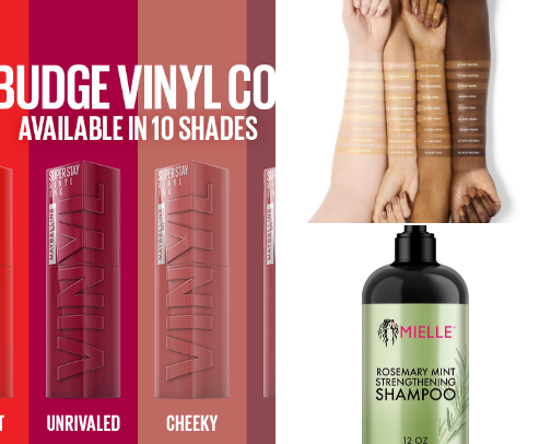 Walgreens beauty products cover photo collage