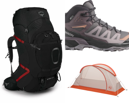 Hiking and Camping cover photo collage
