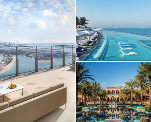 Dubai’s Dreamiest Stays: 10+ Instagram-Worthy Hotels That’ll Make Your Feed Shine ✈️✨ cover photo collage