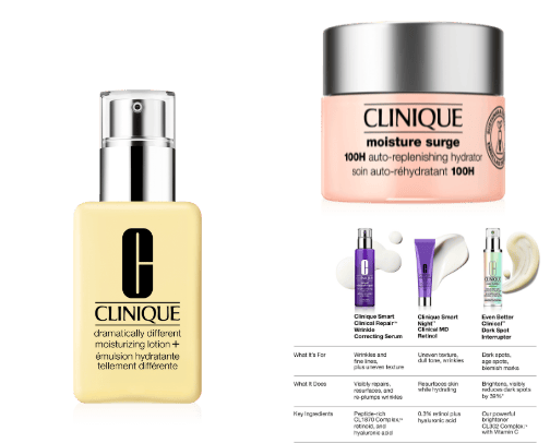 skincare products cover photo collage