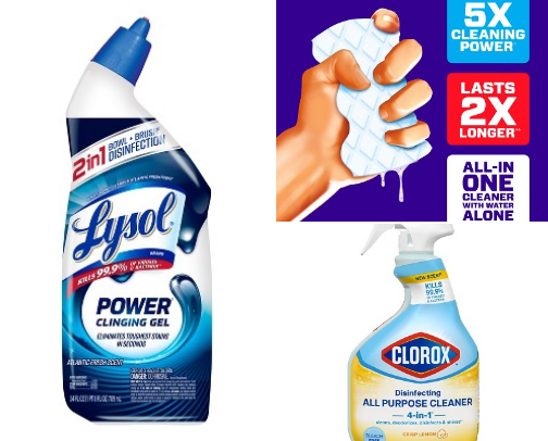 Affordable cleaning products 🫧 cover photo collage