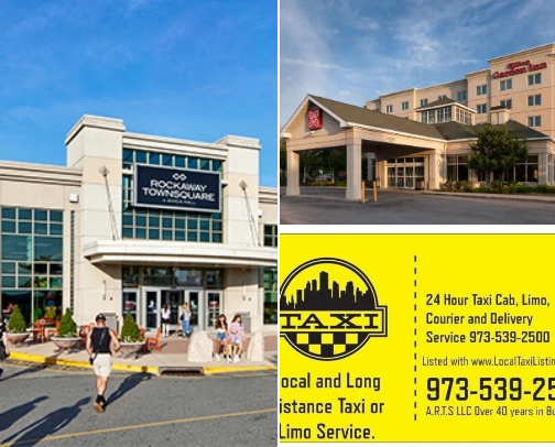 Ultimate Rockaway NJ 2026 Guide: Rockaway Townsquare Shopping, Best Hotels, Parks & Lakes, Hiking Trails, A.R.T.S Taxi Transfers, Car Rentals & Travel Essentials cover photo collage