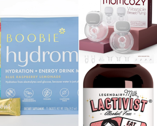 Breastfeeding Picks as a mom of 2 cover photo collage