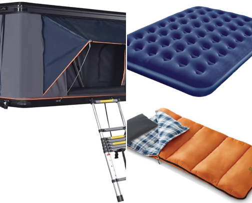 Camping in style cover photo collage