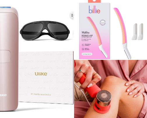 At-home hair removal essentials cover photo collage