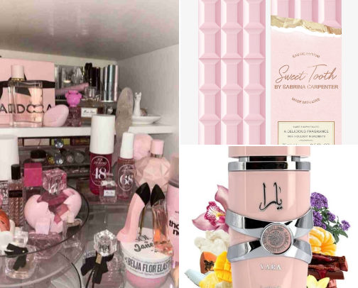 The Cozy Collection of Sweet and Warm Perfumes cover photo collage