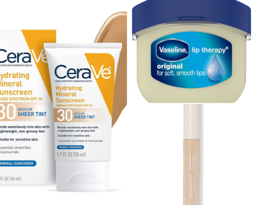 Just enough skin care and makeup to feel pretty in minutes every day cover photo collage