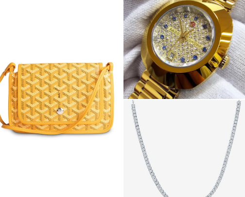 Discounted Designer Luxury Goods cover photo collage