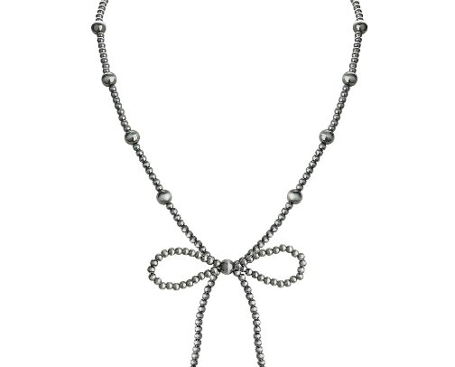 Turquoise Bow Necklace cover photo collage