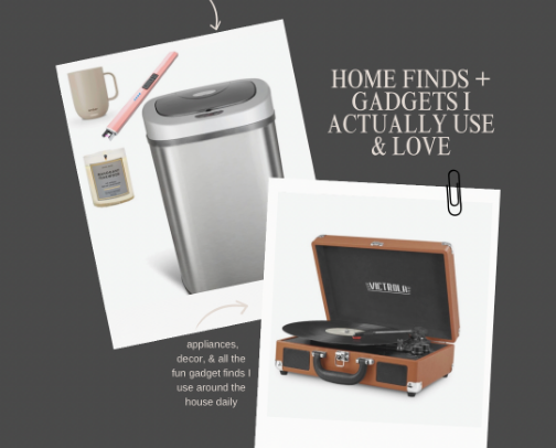 Home finds + gadgets I actually use & love cover photo collage
