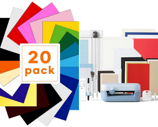 Cutting machine and supplies cover photo collage