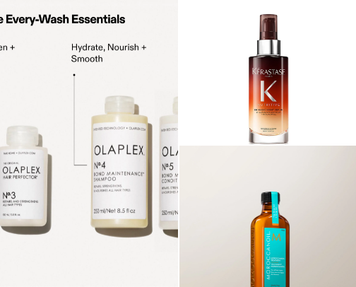 Hair care cover photo collage