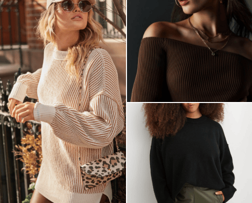 sweaters YOU NEED for fall!🧡🍂 cover photo collage