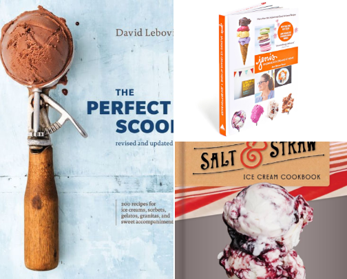 Great Books to Learn about Ice Cream and Gelato Making cover photo collage