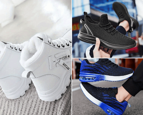 footwear cover photo collage