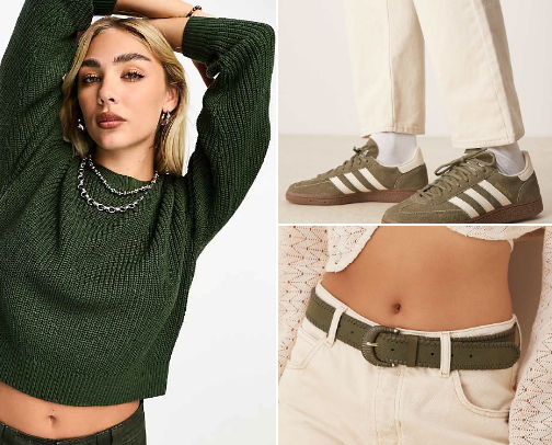 💚Green fashion forward: Best outfits to rock this Autumn! cover photo collage