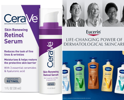 Skin care routine cover photo collage