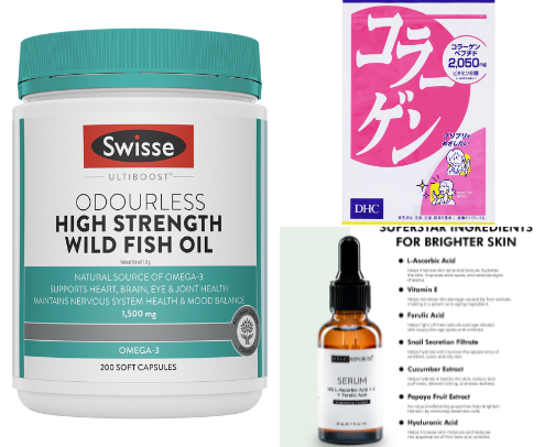 Skin care and Women's Health cover photo collage