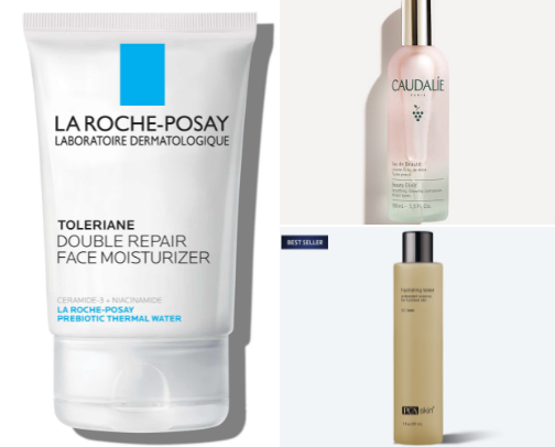 clean girl skincare cover photo collage