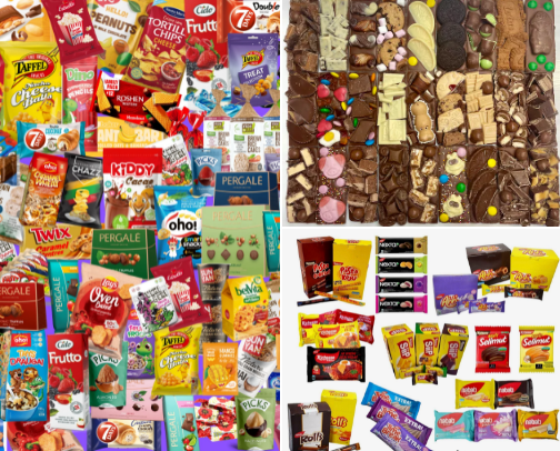 My favourite snacks cover photo collage