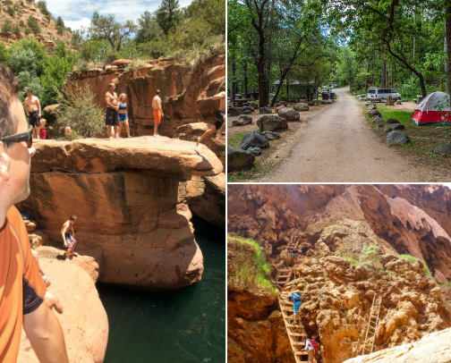 Best swimming holes in Arizona cover photo collage