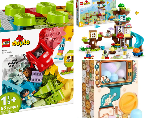 Toys for toddlers, boys and girls cover photo collage