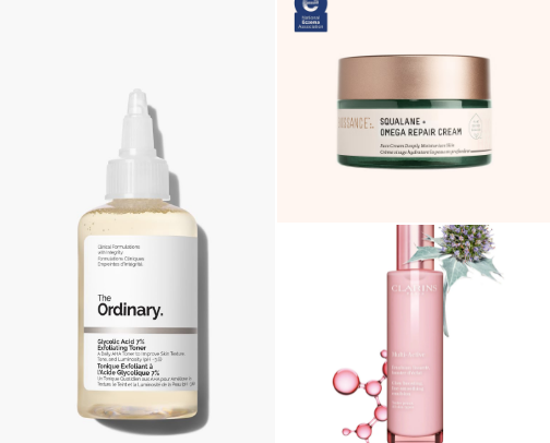 Skin care/ Makeup cover photo collage