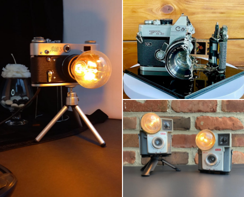 Repurposed Camera-Inspired Decor That is also Photogenic cover photo collage